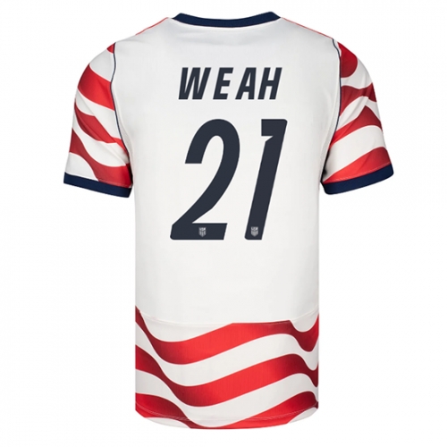 Billige Fotballdrakt Forente stater Timothy Weah #21 Replika Hjemmedrakt VM 2026 Kortermet Billige Fotballdrakt Forente stater Timothy Weah #21 Replika Hjemmedrakt VM 2026 Kortermet